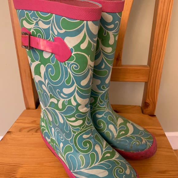 LL Bean Wellie rain boots - Picture 1 of 5